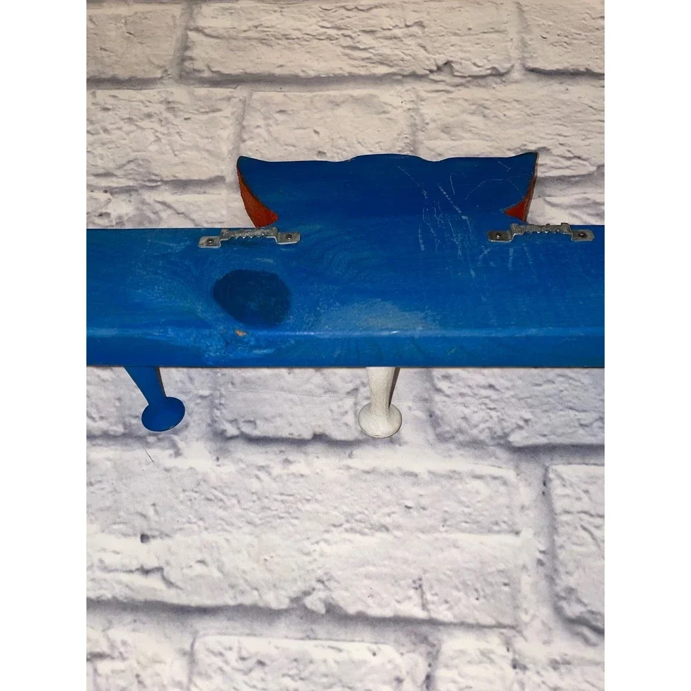 Bozo The Clown Wall Hook Rack in Blue and Red - Home Wall Decor
